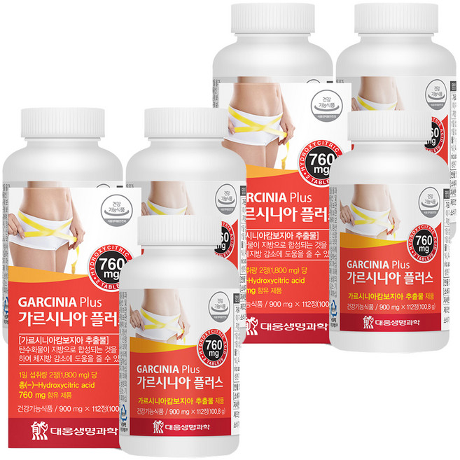 대웅생명과학 가르시니아 플러스, 112정, 6개