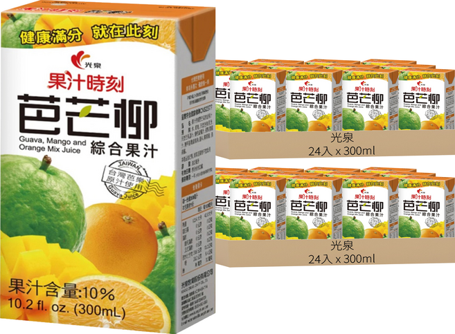 光泉 果汁時刻 芭芒柳汁, 300ml, 48入