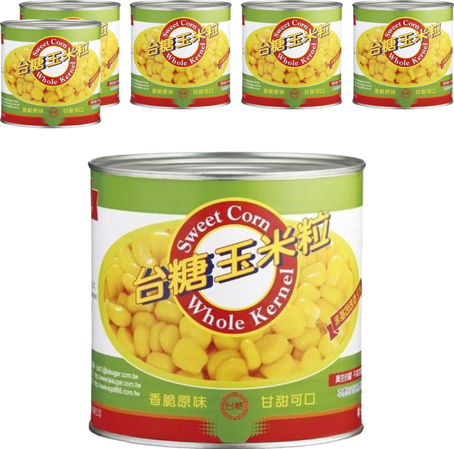 台糖 玉米粒罐頭, 340g, 6罐