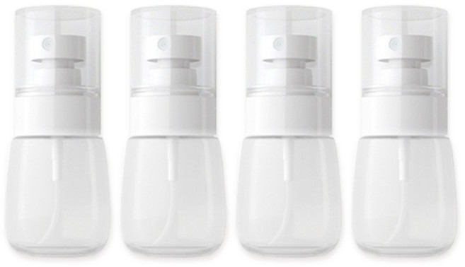 듀리스 초미세 미스트 스프레이 분무기 공병 30ml, 4개, 투명