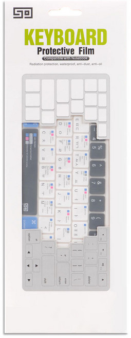 쏘 단축키 키스킨 키보드 덮개 맥북에어 프로 레티나 A1369 A1466 A1425 A1502 A1398 13 15 17, 혼합 색상, 1세트