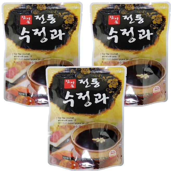 파낙스 참다음 전통수정과, 790ml, 3개