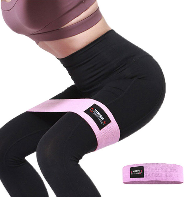 사비나 스포츠 엉덩이 허벅지 스트레칭 요가밴드, 핑크, 1개