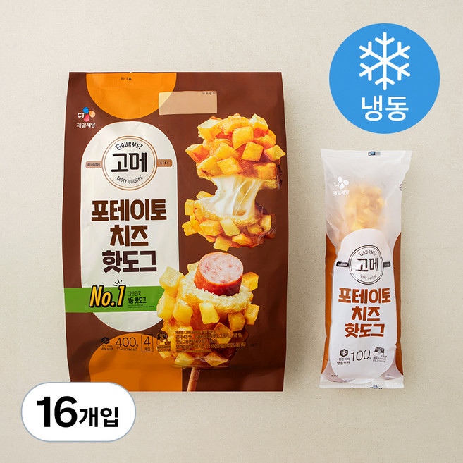 고메 포테이토치즈 핫도그 (냉동), 100g, 4개입, 4개