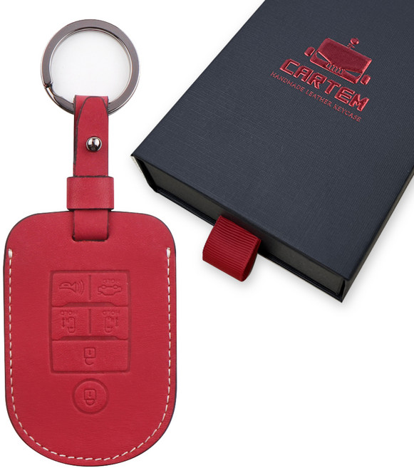 카템 장인 스마트키 케이스, 레드 와인, CT023(K04)