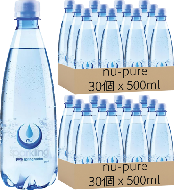 nu-pure 氣泡水, 500ml, 60個