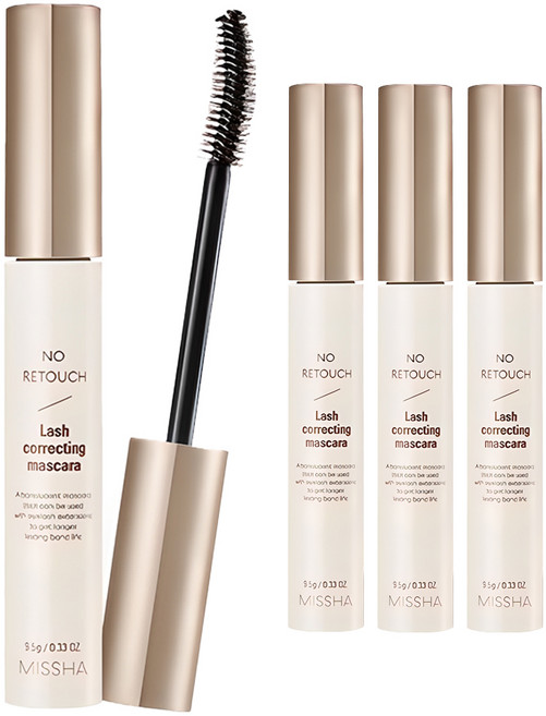미샤 노 리터치 보정 마스카라 9.5g, 투명, 4개