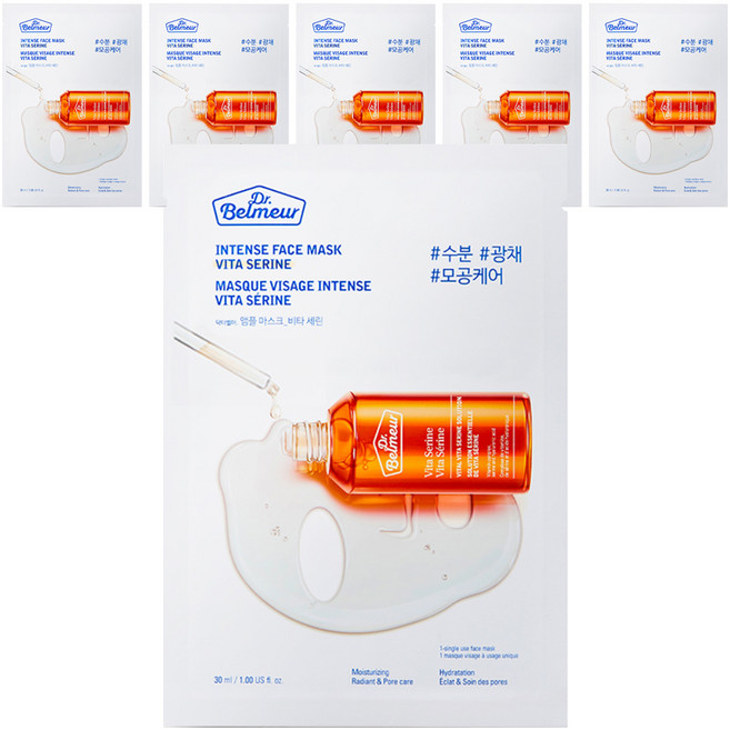 닥터벨머 앰플 마스크 비타 세린 30ml, 6개, 1개입