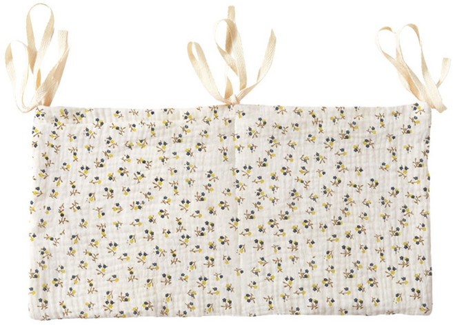 침대수납걸이 다용도 신생아 침대 수납가방, 미니플라워, 1개