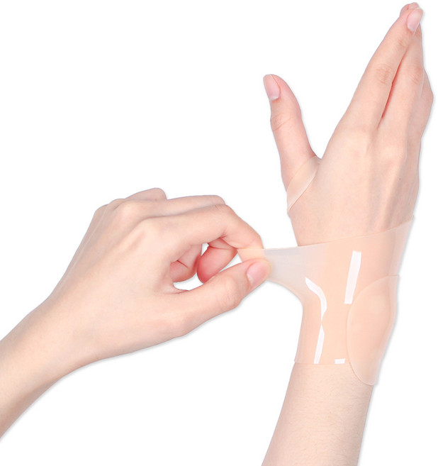 바디프로 남녀공용 실리콘 손목보호대 살색, 1개