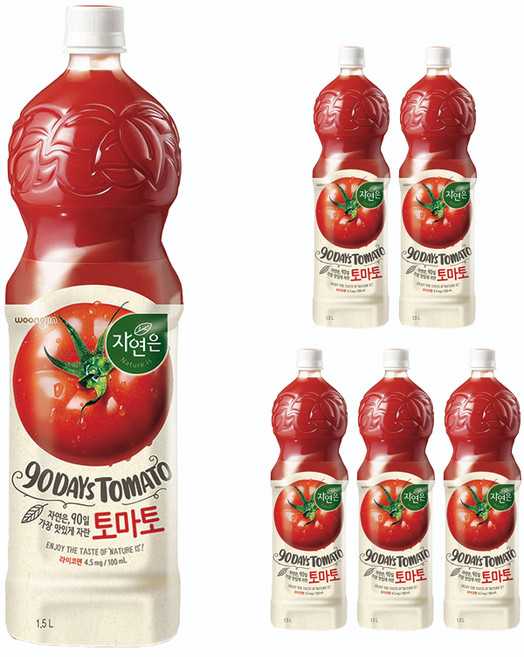 웅진 자연은 토마토, 1.5L, 6개
