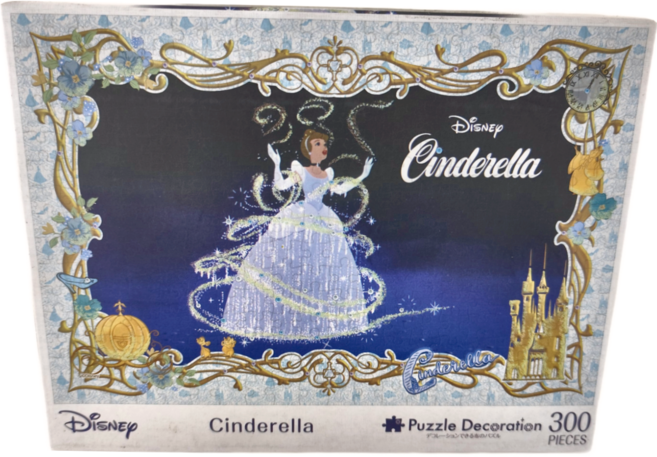 EPOCH 迪士尼 拼圖裝飾系列 EPJ73007 38 x 26cm 適用10歲以上, 300片, 仙杜瑞拉Cinderella 多色, 1盒