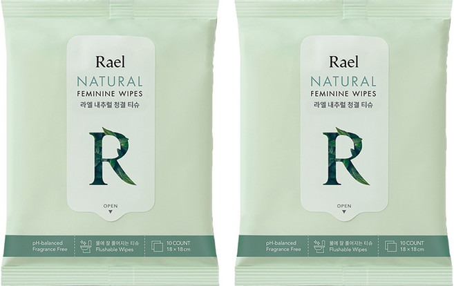 라엘 내추럴 청결티슈, 47g, 2개