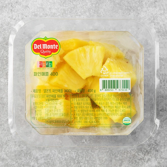 델몬트 파인애플, 400g, 1개 - 쿠팡