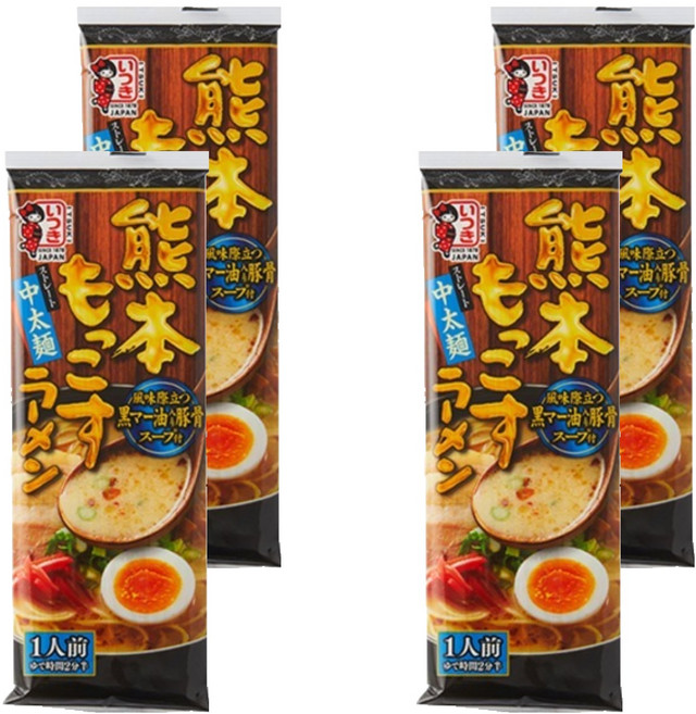 이츠키 쿠마모토 돈코츠 라멘 123g, 4개