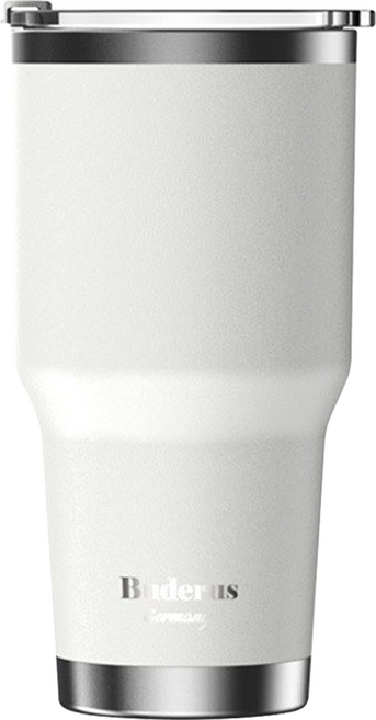 Buderus 陶瓷不鏽鋼冰霸杯 900ml 保溫保冷, 無印白色, 1個