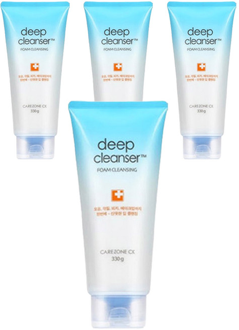 케어존 씨케이 딥 포밍 클렌저, 330g, 4개