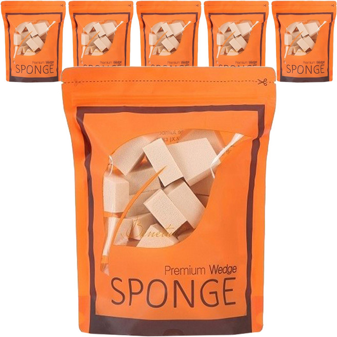 베네툴 웨지 메이크업 스폰지 대용량 30p, 6개