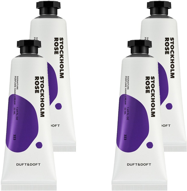 더프트앤도프트 시그니처 퍼퓸 핸드크림 스톡홀름로즈, 50ml, 4개