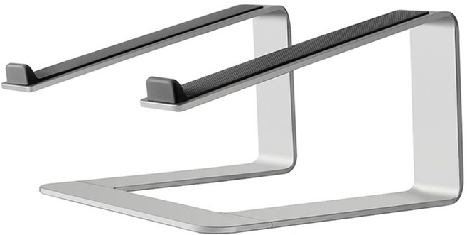 소이믹스 알루미늄 노트북 맥북 거치대 SOME2L, 실버, 1개