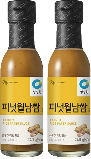 청정원 피넛 월남쌈소스, 240g, 2개