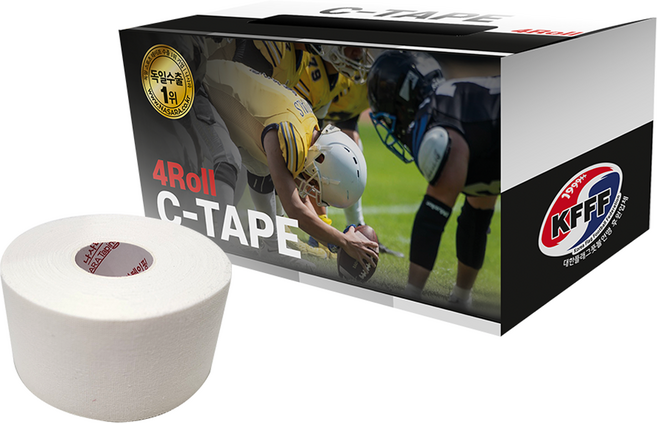 나사라 비탄력 C테이프 4개입, 흰색, 1개