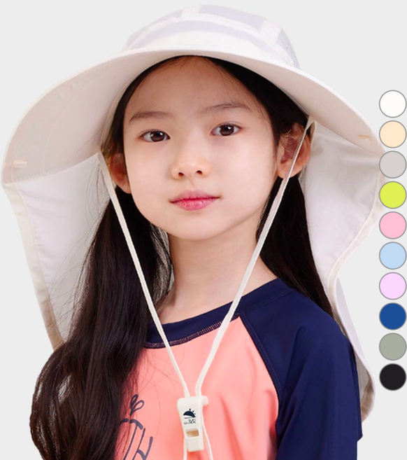 썬글레이드 유아동 UV 와이드 아쿠아 플랩캡