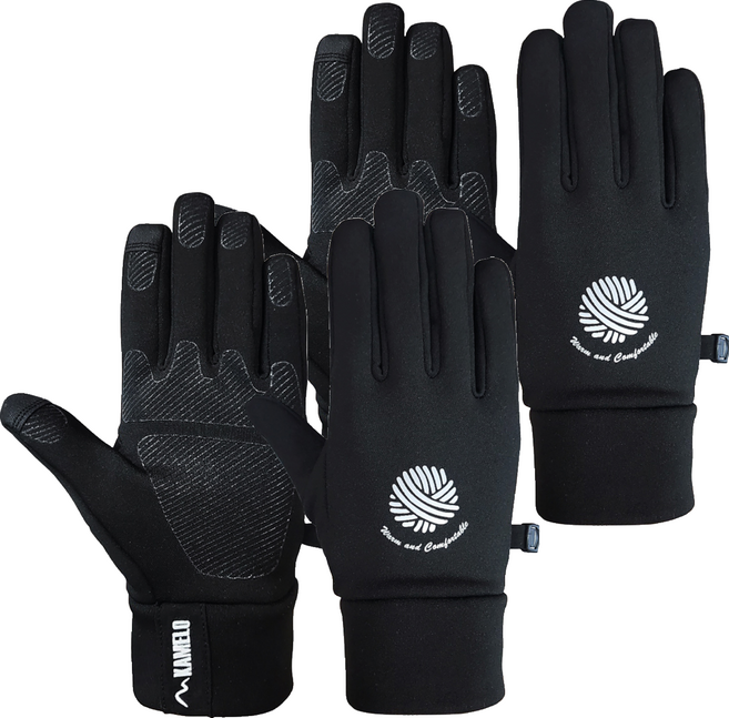 카멜로 플리스 터치 방한 장갑 710-K, 혼합색상, 2세트