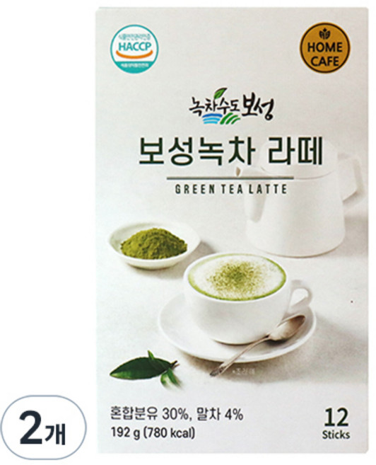 보성녹차 라떼 분말, 16g, 12개입, 2개