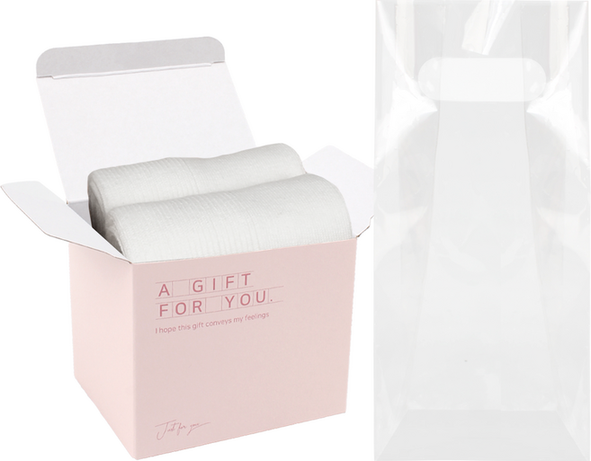 코지라벨 여성용 프리미엄 중목 양말 2종 선물세트