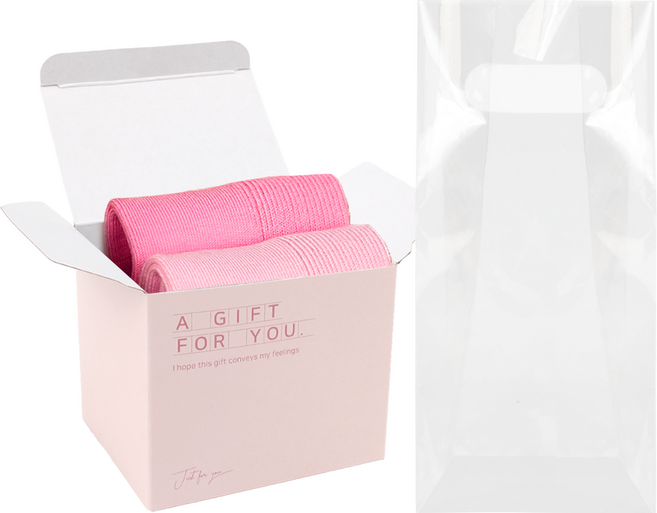 코지라벨 여성용 프리미엄 중목 양말 2종 선물세트