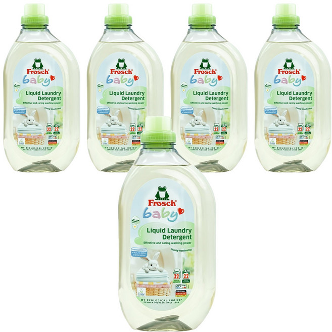 프로쉬 베이비 액상 세탁세제, 1.5L, 5개