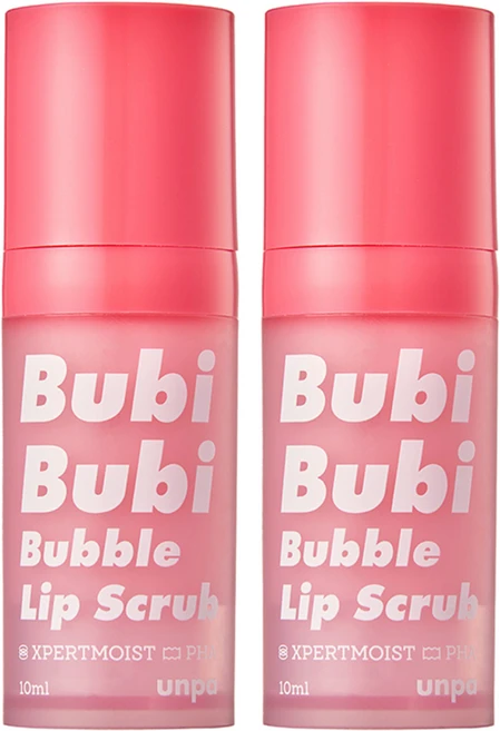 언파 부비부비 버블립 스크럽, 무색/무향, 10ml, 2개 - 쿠팡