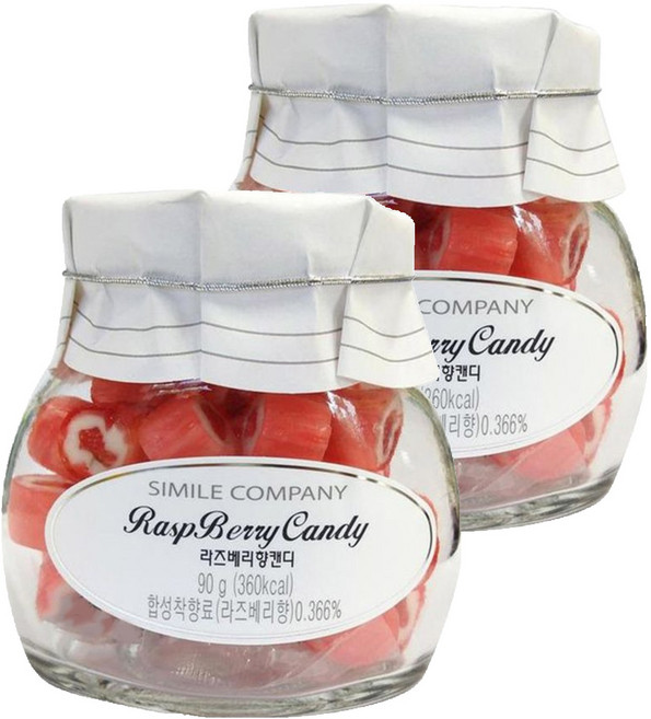 수제 라즈베리 향 캔디, 90g, 2개