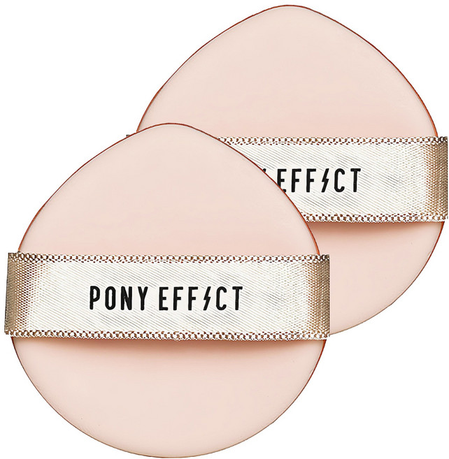 PONY EFFECT 多功能氣墊粉撲, 2個, 粉色
