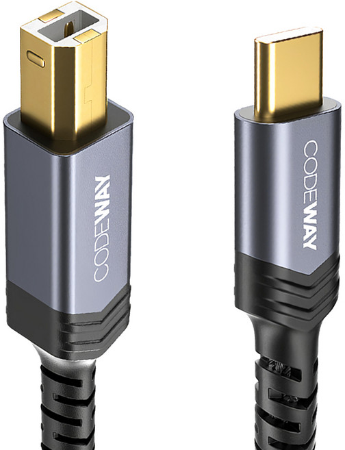 CODEWAY Type-C to USB-B 2.0 印表機傳輸線, 1條, 5m