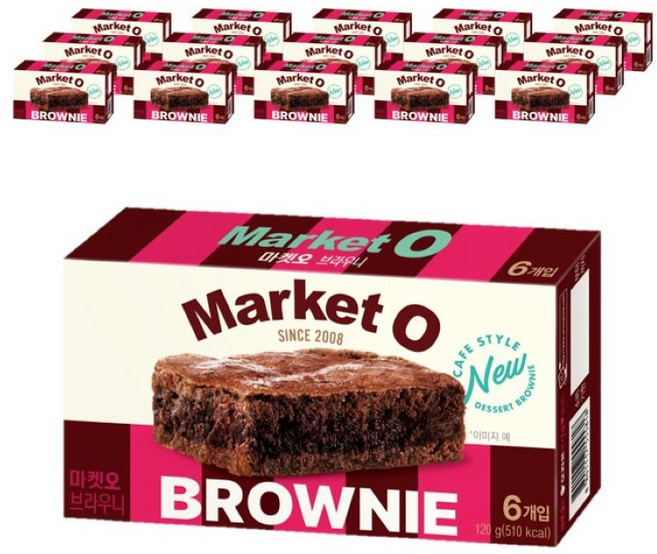 마켓오 리얼브라우니, 120g, 16개