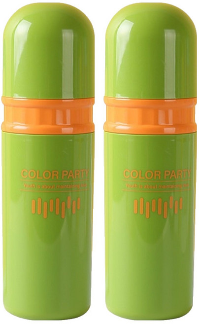 더자카 컬러풀 휴대용 칫솔케이스, 그린, 2개