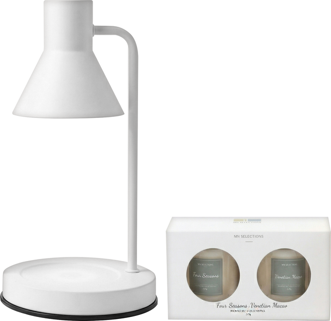 香氛融蠟薰香燈組 15 x 15 x 30cm, 四季酒店 + 威尼斯人酒店, 白色