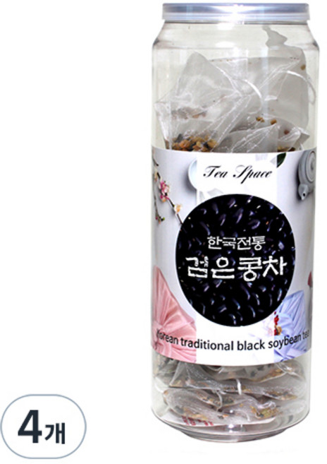 한국전통 검은콩차 티백, 1.3g, 20개입, 4개