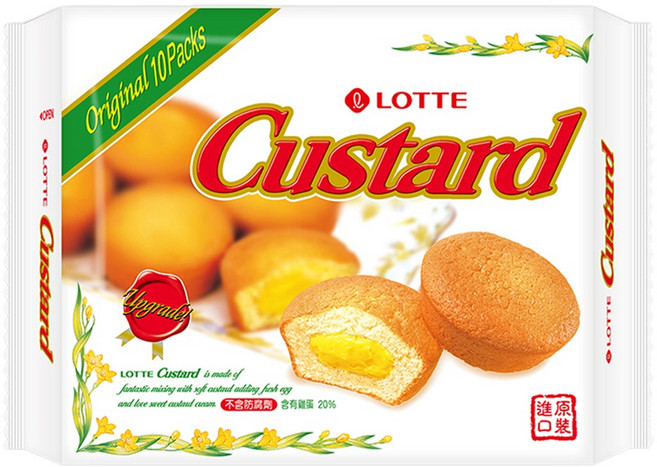 LOTTE 樂天 Custard 蛋黃派 10顆