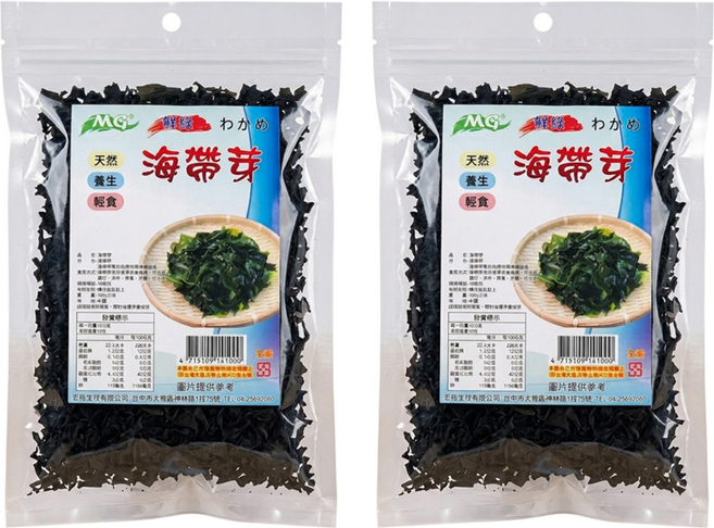 茂格生機 海帶芽, 100g, 2包