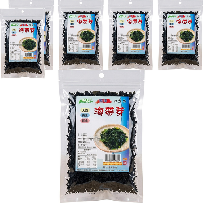 茂格生機 海帶芽, 100g, 6包