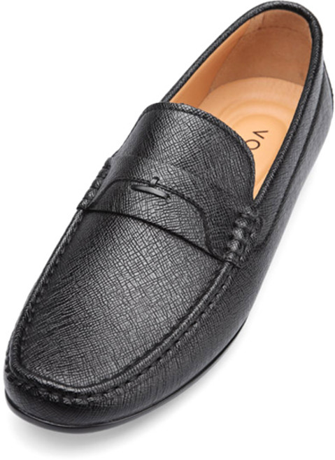 VONIN 남성용 사피아노 유팁 페니 드라이빙 로퍼 RXF014BK