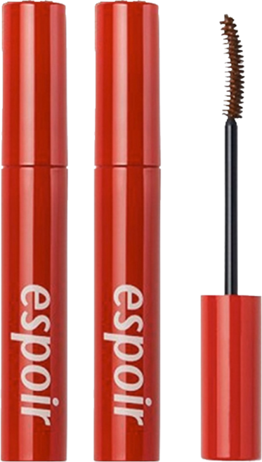 에스쁘아 워터프루프 XP 노머징 마스카라 9g, 딥브라운, 2개