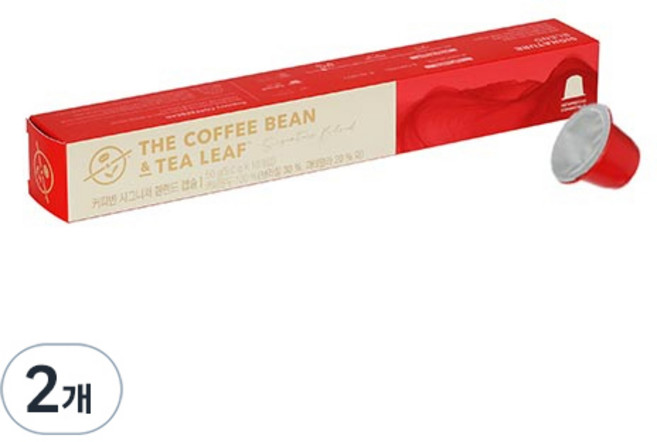 커피빈 시그니처 블렌드 캡슐 커피, 5g, 10개입, 2개