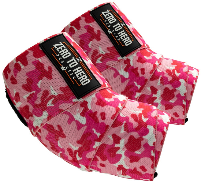 제로투히어로 카모 팔꿈치보호대 EXCLUSIVE 좌우세트, 1개, 핑크 카모