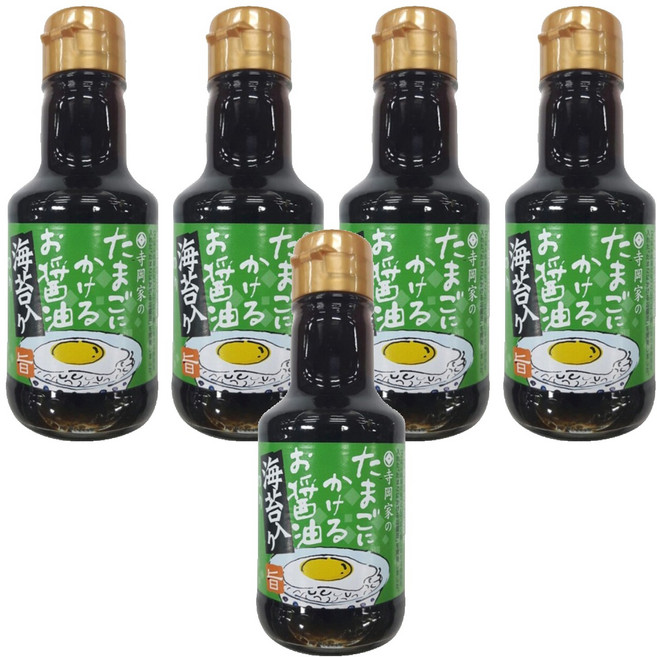 테라오카 계란에 뿌리는 김맛 간장소스, 150ml, 5개