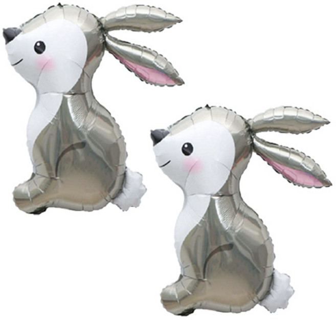 타이탄 프리미엄 잔치 파티 동물 풍선, 정글토끼, 2개