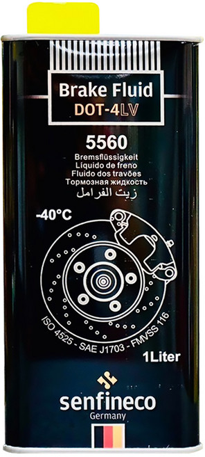 senfineco 5560 煞車油 1L, DOT4 LV, 1瓶
